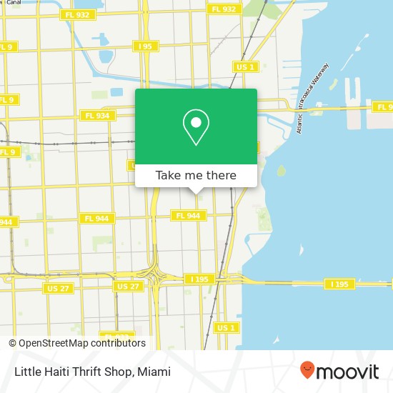 Mapa de Little Haiti Thrift Shop