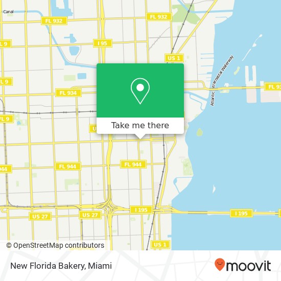 Mapa de New Florida Bakery