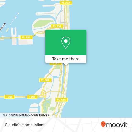 Claudia's Home map