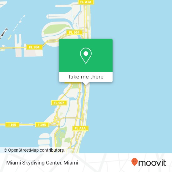 Mapa de Miami Skydiving Center