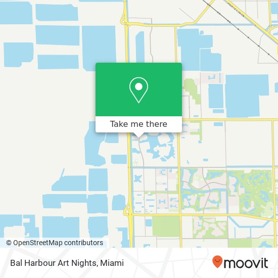 Bal Harbour Art Nights map