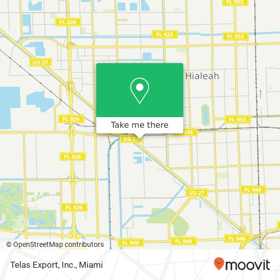 Telas Export, Inc. map