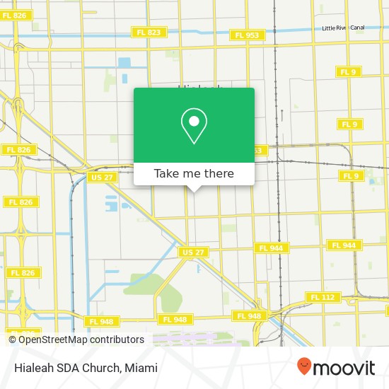 Hialeah SDA Church map