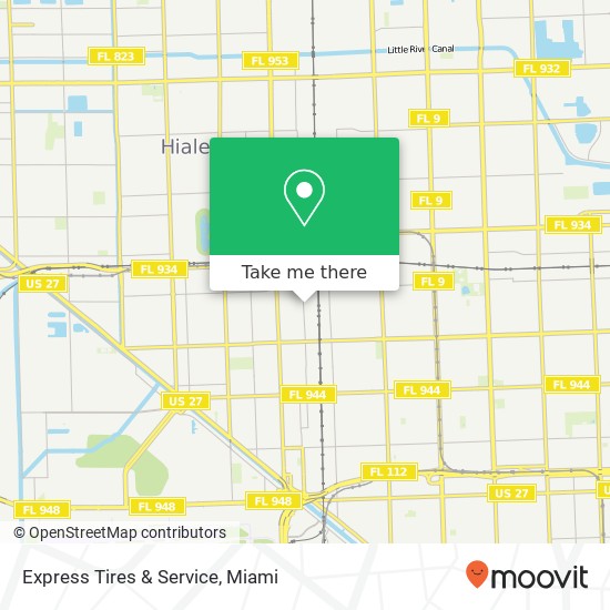 Express Tires & Service map