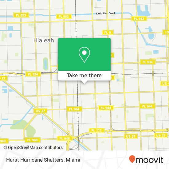 Hurst Hurricane Shutters map