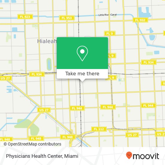 Mapa de Physicians Health Center