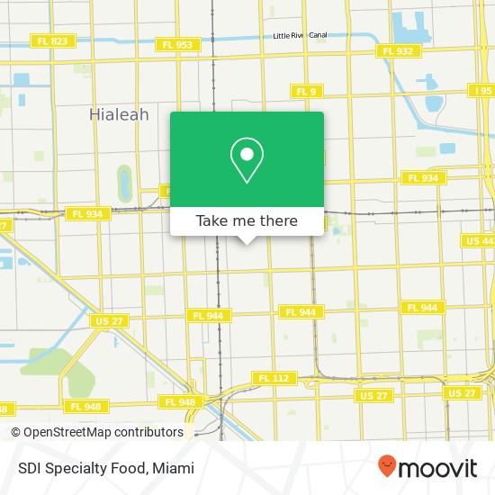 Mapa de SDI Specialty Food