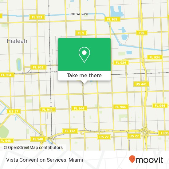 Mapa de Vista Convention Services