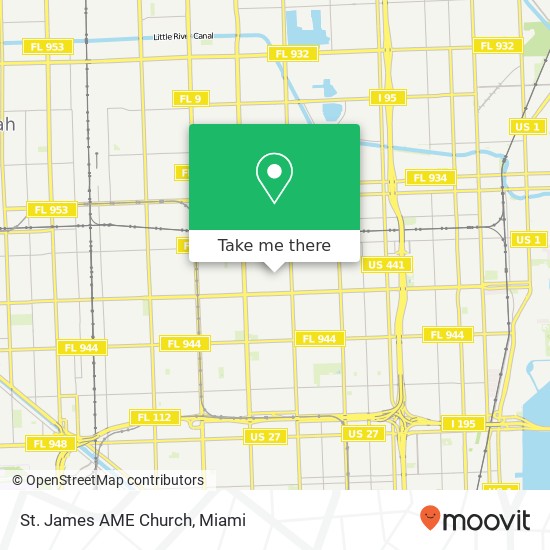 St. James AME Church map