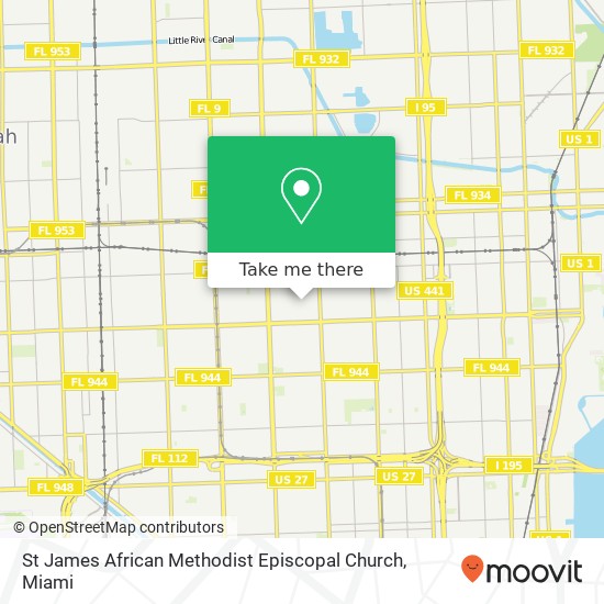 Mapa de St James African Methodist Episcopal Church
