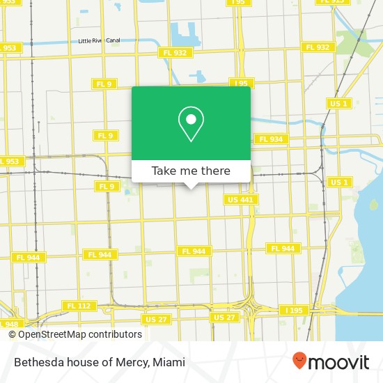 Mapa de Bethesda house of Mercy