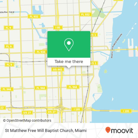 Mapa de St Matthew Free Will Baptist Church