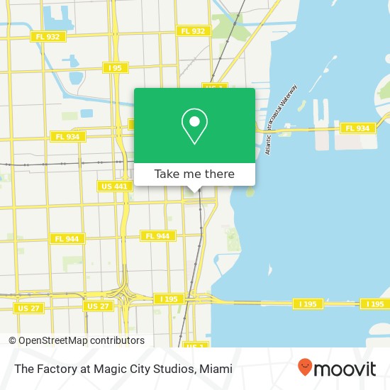 Mapa de The Factory at Magic City Studios