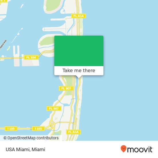 USA Miami map