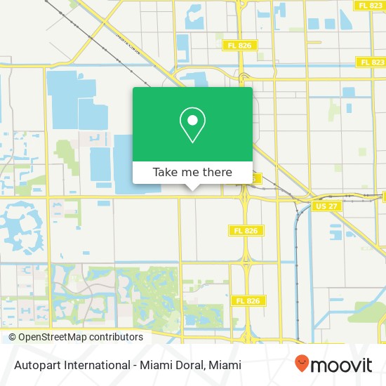 Mapa de Autopart International - Miami Doral