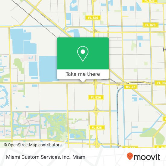 Miami Custom Services, Inc. map