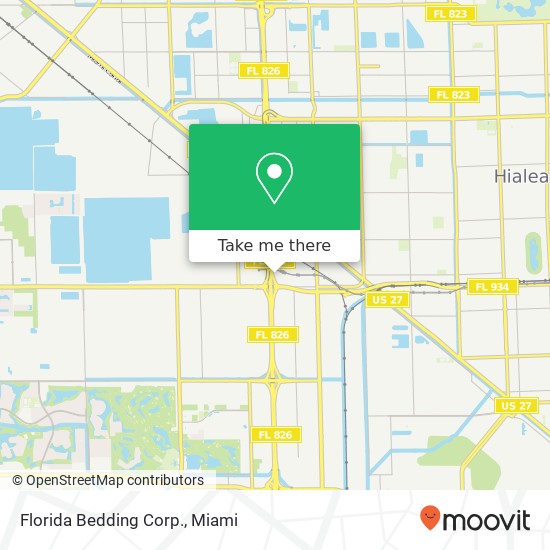 Florida Bedding Corp. map
