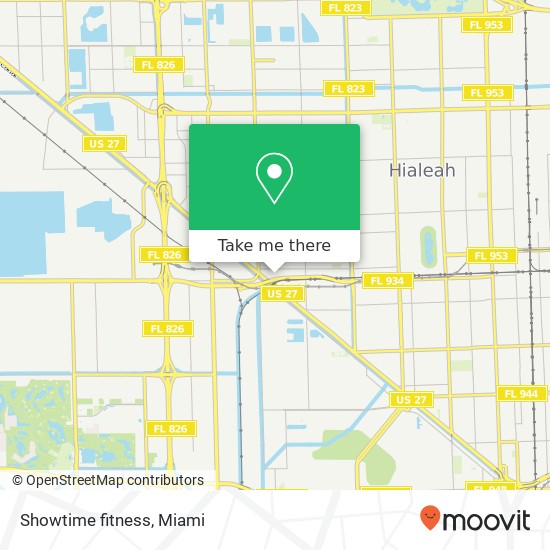 Showtime fitness map