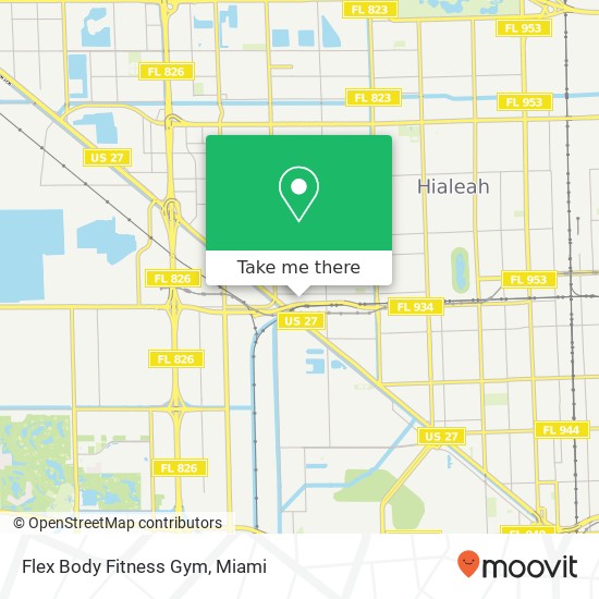 Mapa de Flex Body Fitness Gym