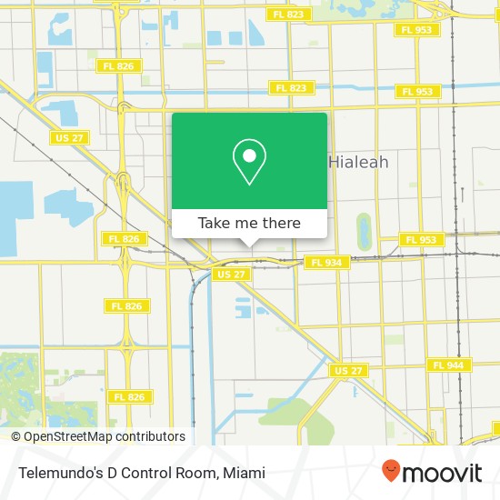 Telemundo's D Control Room map