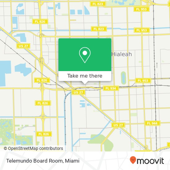 Telemundo Board Room map