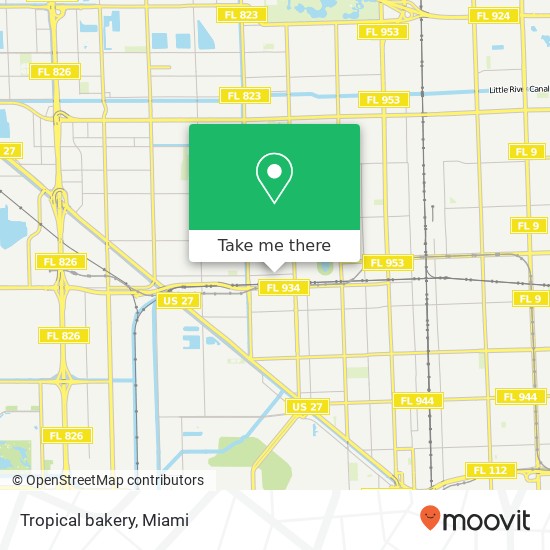 Mapa de Tropical bakery