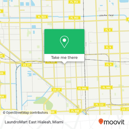 Mapa de LaundroMart East Hialeah