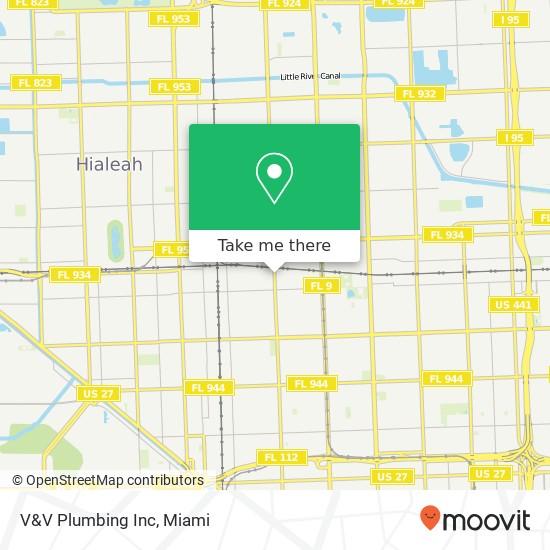 Mapa de V&V Plumbing Inc
