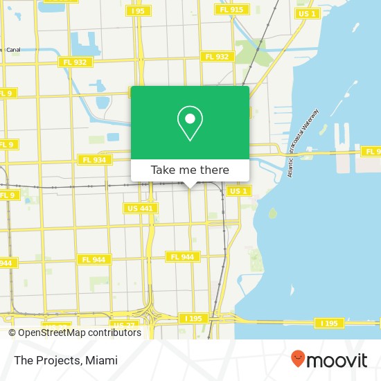 The Projects map