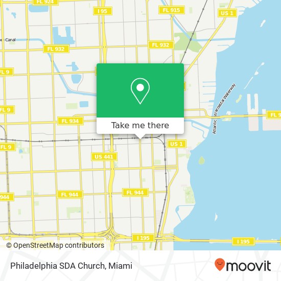 Philadelphia SDA Church map