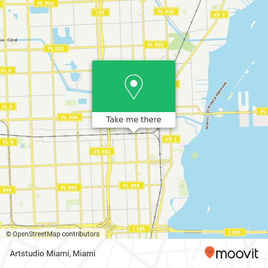 Mapa de Artstudio Miami