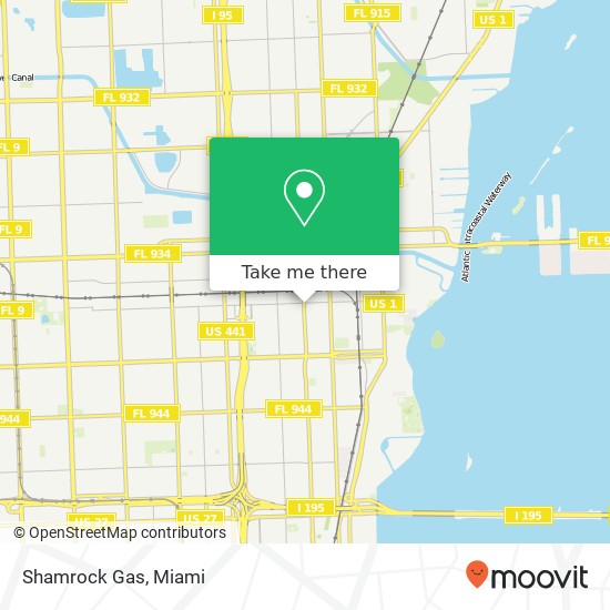 Shamrock Gas map