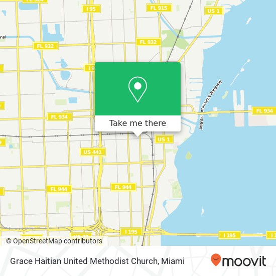 Mapa de Grace Haitian United Methodist Church
