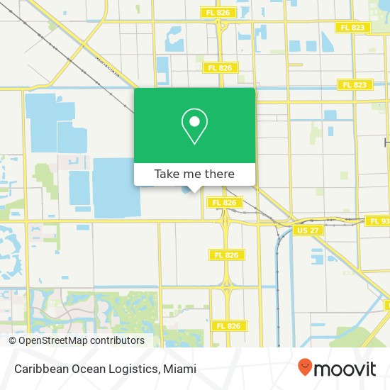 Caribbean Ocean Logistics map