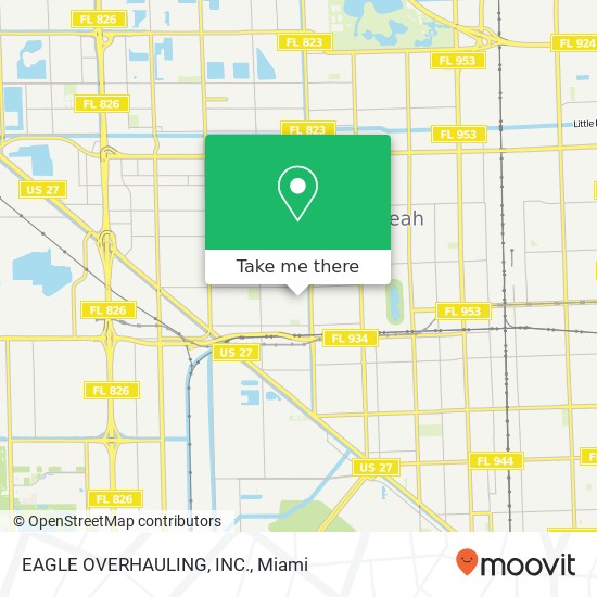 Mapa de EAGLE OVERHAULING, INC.