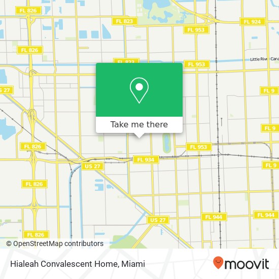 Mapa de Hialeah Convalescent Home