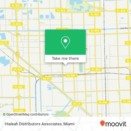 Hialeah Distributors Associates map