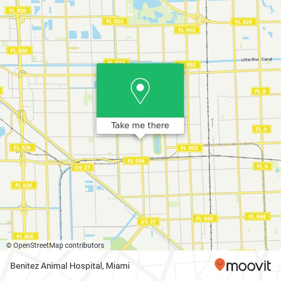 Benitez Animal Hospital map