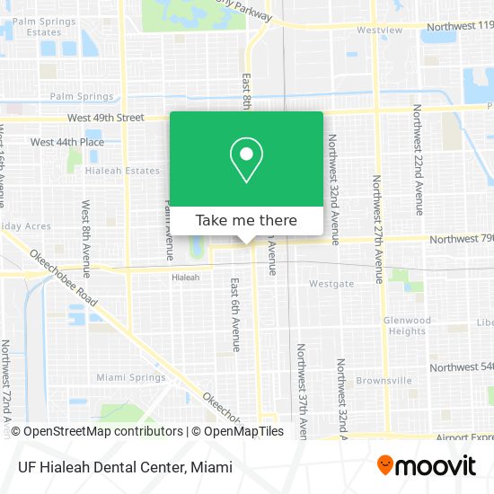UF Hialeah Dental Center map
