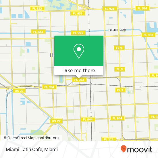 Mapa de Miami Latin Cafe