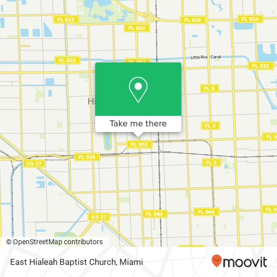 Mapa de East Hialeah Baptist Church