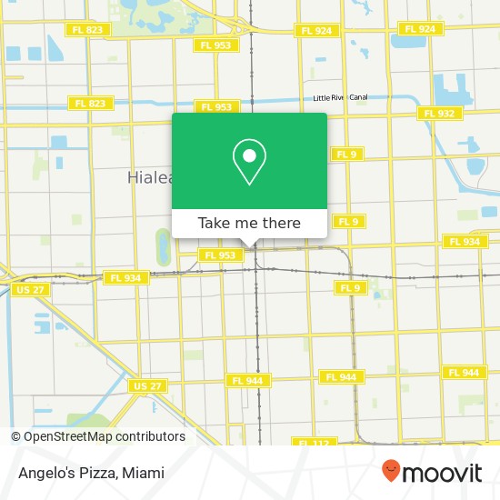 Angelo's Pizza map