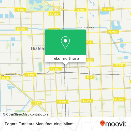 Mapa de Edgars Furniture Manufacturing