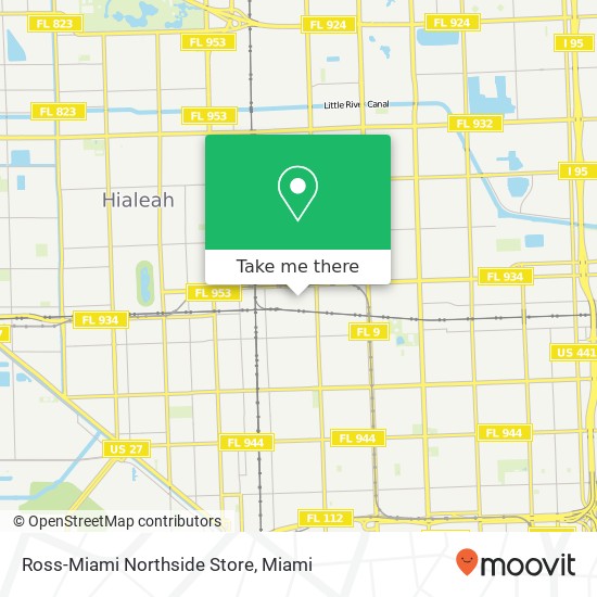 Ross-Miami Northside Store map