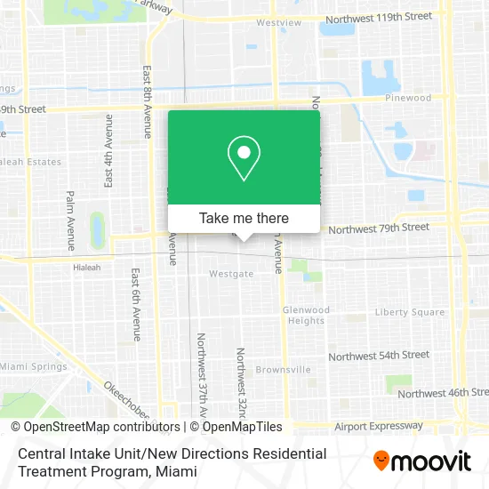 Central Intake Unit / New Directions Residential Treatment Program map