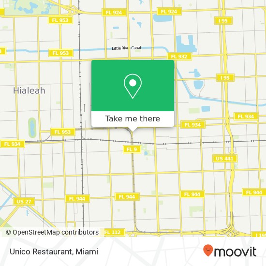 Unico Restaurant map