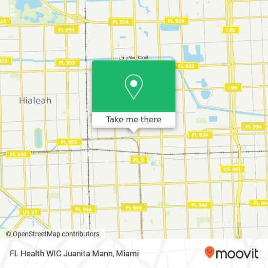 FL Health WIC Juanita Mann map