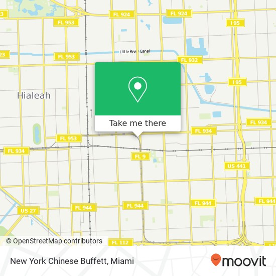 New York Chinese Buffett map