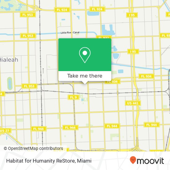 Habitat for Humanity ReStore map