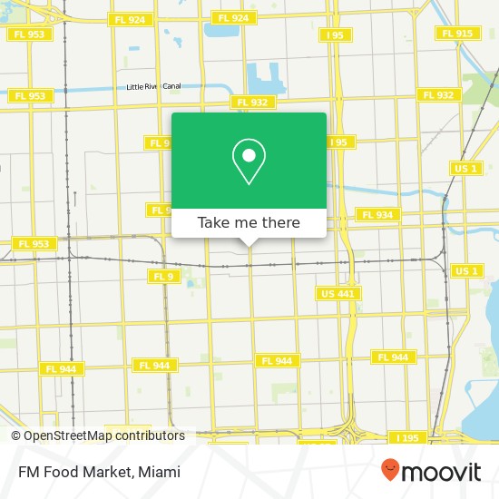 FM Food Market map